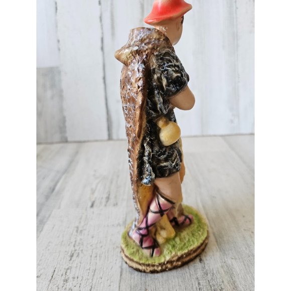 Vintage chalkware Italian Shepherd nativity man lb New York decor religious - Picture 4 of 8